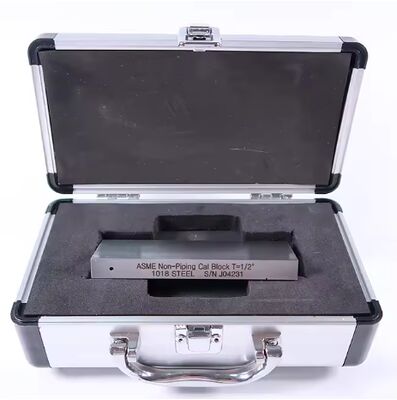 ASME 비 파이프 칼 블록 T=1/2 인치 ASME 타입 1018 UT 셰어 웨브 (1/2 인치 두께) 에 대한 스틸 캘리브레이션 블록