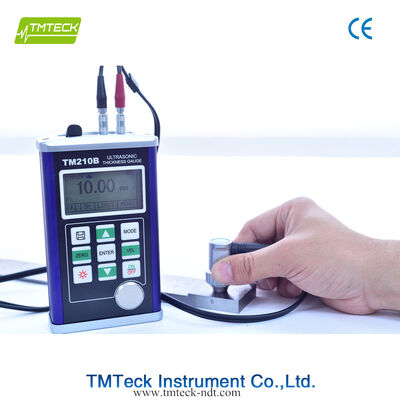 초음파 두께 측정기 TM210B, 측정 범위 0.75mm~300.0mm, 128x64 LCD